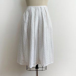COPY - LAFAYETTE 148 NEW YORK white cotton skirt - size 10